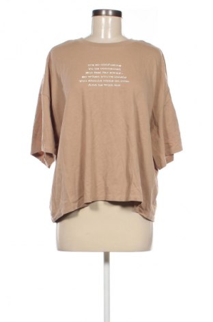 Γυναικείο t-shirt Monki, Μέγεθος L, Χρώμα  Μπέζ, Τιμή 3,99 €