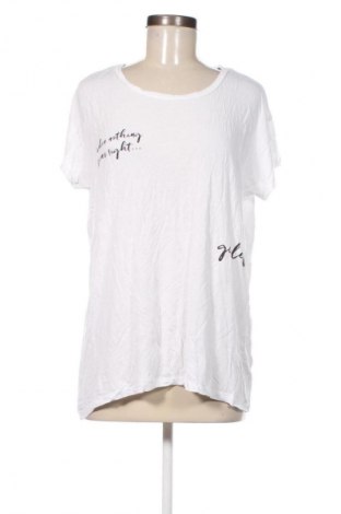 Γυναικείο t-shirt Pull&Bear, Μέγεθος M, Χρώμα Λευκό, Τιμή 6,49 €