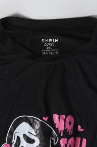 Damen T-Shirt SHEIN, Größe XXL, Farbe Schwarz, Preis € 8,99