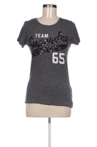 Damen T-Shirt Superdry, Größe S, Farbe Grau, Preis 4,99 €