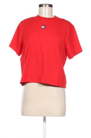 Damski T-shirt Tommy Jeans, Rozmiar S, Kolor Czerwony, Cena 262,99 zł