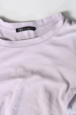 Γυναικείο t-shirt Zara, Μέγεθος S, Χρώμα Βιολετί, Τιμή 3,99 €