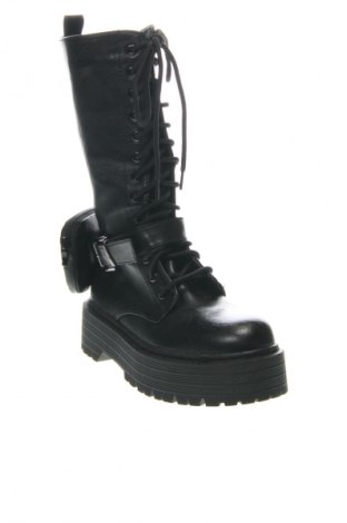 Botine de damă Ideal Shoes, Mărime 38, Culoare Negru, Preț 111,99 Lei