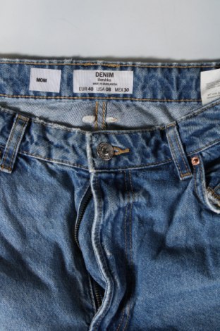 Damskie jeansy Bershka, Rozmiar M, Kolor Niebieski, Cena 46,99 zł