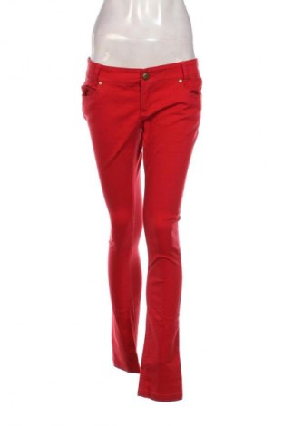 Damskie jeansy Denim Co., Rozmiar L, Kolor Czerwony, Cena 63,99 zł