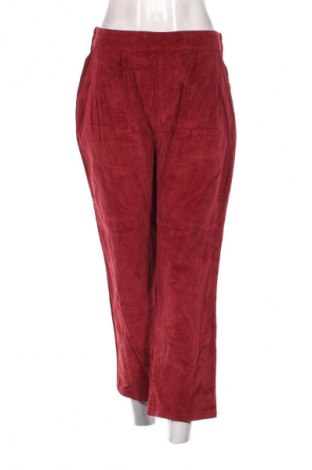 Pantaloni de velvet de femei, Mărime M, Culoare Roșu, Preț 28,99 Lei