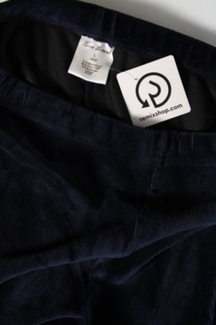 Pantaloni de velvet de femei, Mărime L, Culoare Albastru, Preț 66,17 Lei