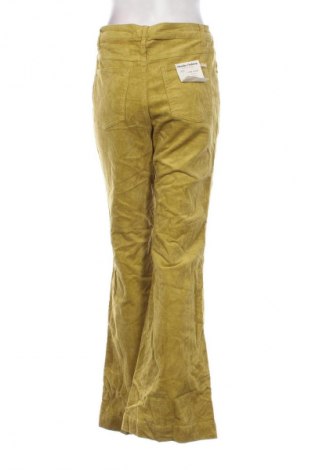 Pantaloni de velvet de femei Ghanda, Mărime M, Culoare Galben, Preț 91,99 Lei