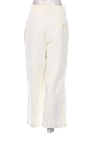 Pantaloni de velvet de femei Mango, Mărime L, Culoare Ecru, Preț 62,68 Lei