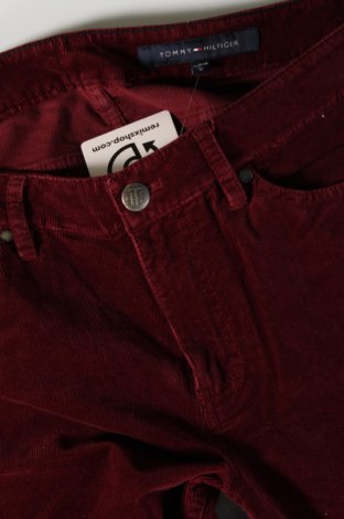 Pantaloni de velvet de femei Tommy Hilfiger, Mărime L, Culoare Roșu, Preț 158,99 Lei