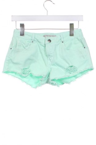 Pantaloni scurți de femei Zara Trafaluc, Mărime XS, Culoare Verde, Preț 20,99 Lei