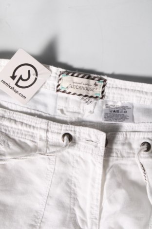 Pantaloni de femei Clockhouse, Mărime L, Culoare Alb, Preț 44,99 Lei