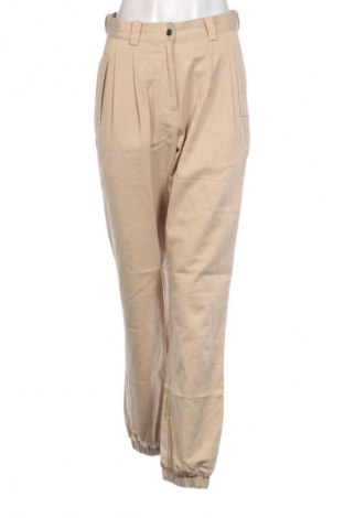 Pantaloni de femei Guido Maria Kretschmer for About You, Mărime S, Culoare Bej, Preț 67,99 Lei