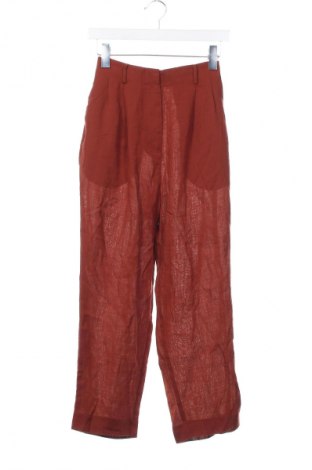 Pantaloni de femei Weekday, Mărime XS, Culoare Maro, Preț 47,99 Lei