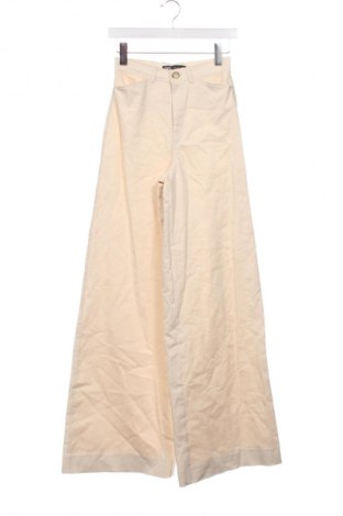 Damenhose Zara, Größe XS, Farbe Beige, Preis 18,99 €