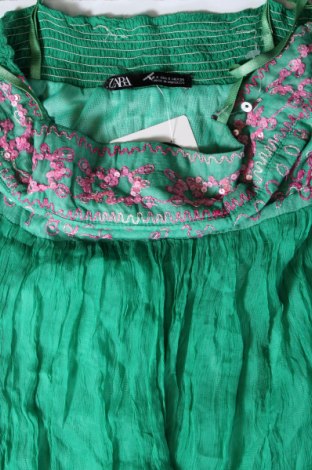 Tricou de damă Zara, Mărime S, Culoare Verde, Preț 25,99 Lei