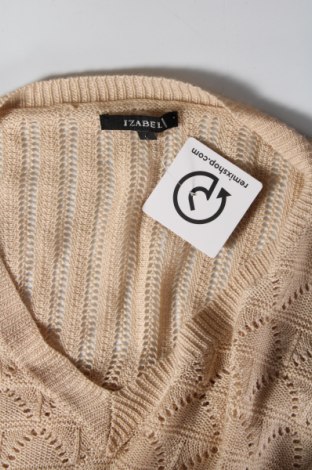 Damski sweter Izabel London, Rozmiar L, Kolor Beżowy, Cena 63,99 zł