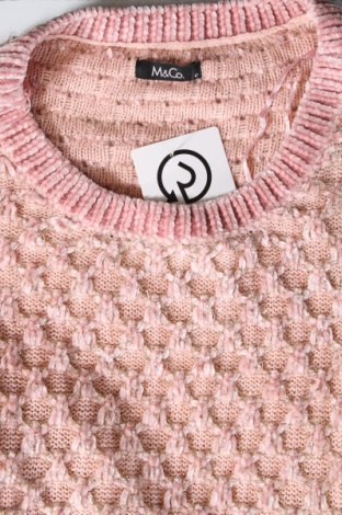 Damenpullover M&Co., Größe M, Farbe Rosa, Preis 20,49 €