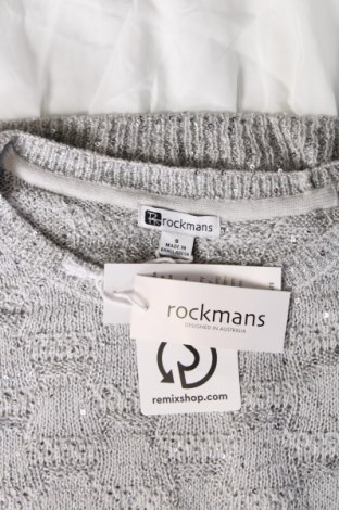 Damenpullover Rockmans, Größe S, Farbe Grau, Preis 29,49 €