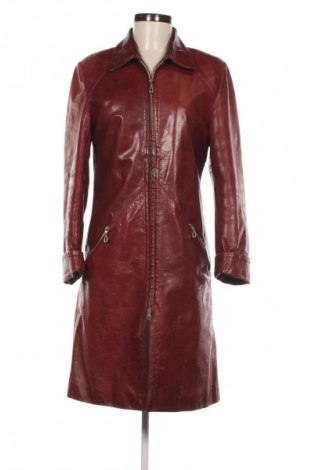 Damen Ledermantel, Größe S, Farbe Rot, Preis 76,99 €