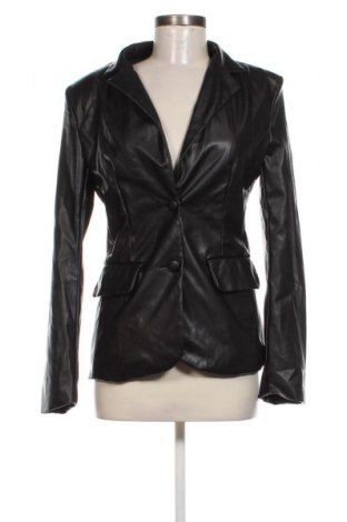 Damen Lederblazer SHEIN, Größe S, Farbe Schwarz, Preis 27,99 €