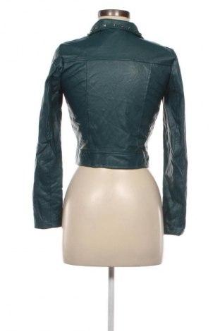 Damen Lederjacke, Größe S, Farbe Grün, Preis 20,99 €