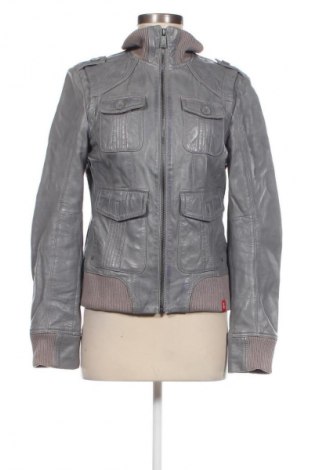 Damen Lederjacke Edc By Esprit, Größe M, Farbe Grau, Preis 43,29 €