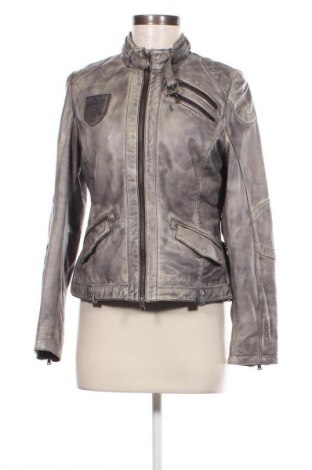 Damen Lederjacke Soccx, Größe M, Farbe Grau, Preis 69,79 €