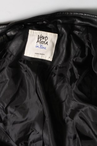 Дамско кожено яке Vero Moda, Размер S, Цвят Черен, Цена 22,99 лв.