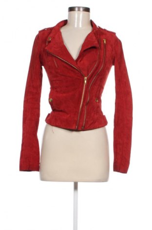 Damen Lederjacke Vero Moda, Größe XS, Farbe Rot, Preis 46,99 €