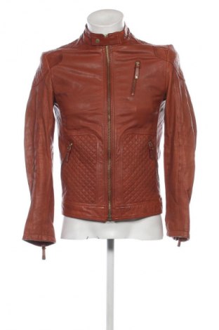 Herren Lederjacke Zara Man, Größe M, Farbe Braun, Preis 46,99 €