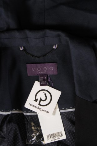 Дамско сако Violeta by Mango, Размер L, Цвят Сив, Цена 124,29 лв.