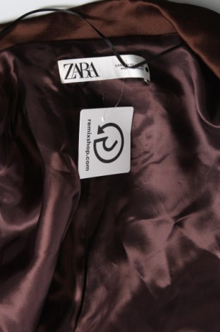 Γυναικείο σακάκι Zara, Μέγεθος XS, Χρώμα Καφέ, Τιμή 16,99 €