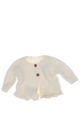 Kinder Strickjacke Next, Größe 2-3m/ 56-62 cm, Farbe Weiß, Preis 12,79 €