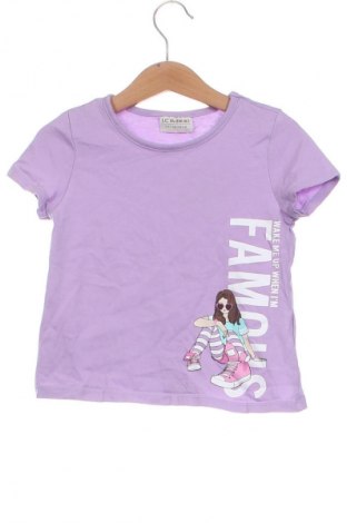 Dziecięcy T-shirt LC Waikiki, Rozmiar 2-3y/ 98-104 cm, Kolor Fioletowy, Cena 16,99 zł