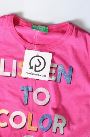 Kinder T-Shirt United Colors Of Benetton, Größe 7-8y/ 128-134 cm, Farbe Rosa, Preis 4,99 €