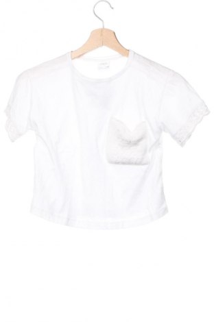 Kinder T-Shirt Zara, Größe 6-7y/ 122-128 cm, Farbe Weiß, Preis 3,99 €