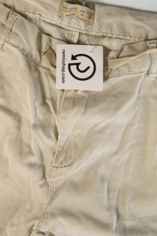 Pantaloni pentru copii Zara, Mărime 11-12y/ 152-158 cm, Culoare Bej, Preț 35,51 Lei