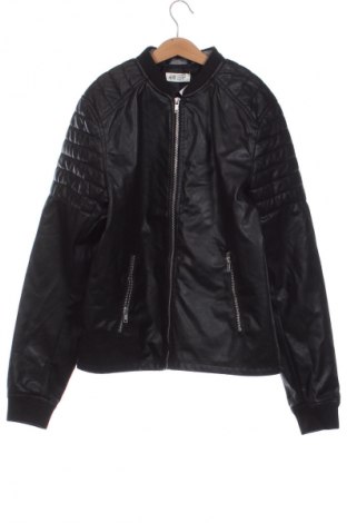 Kinder Lederjacke H&M, Größe 15-18y/ 170-176 cm, Farbe Schwarz, Preis € 12,49