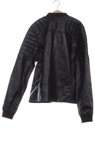 Kinder Lederjacke H&M, Größe 15-18y/ 170-176 cm, Farbe Schwarz, Preis € 12,49