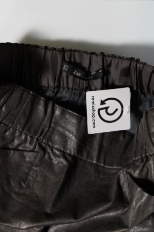 Fustă de piele Zara, Mărime M, Culoare Gri, Preț 23,99 Lei