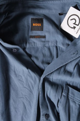 Cămașă de bărbați Boss Orange, Mărime M, Culoare Albastru, Preț 220,99 Lei