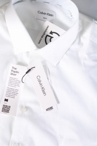 Herrenhemd Calvin Klein, Größe L, Farbe Weiß, Preis 74,99 €