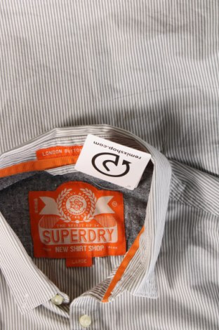 Pánska košeľa  Superdry, Veľkosť L, Farba Sivá, Cena  14,25 €