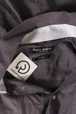 Herrenhemd Tailor & Son, Größe M, Farbe Grau, Preis € 7,49