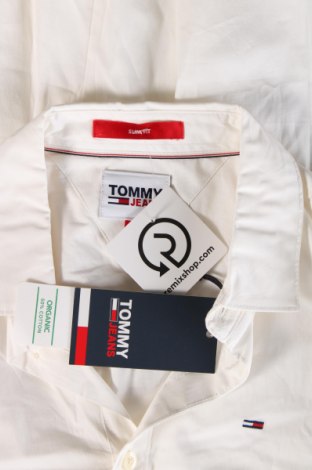 Ανδρικό πουκάμισο Tommy Jeans, Μέγεθος S, Χρώμα Λευκό, Τιμή 92,49 €