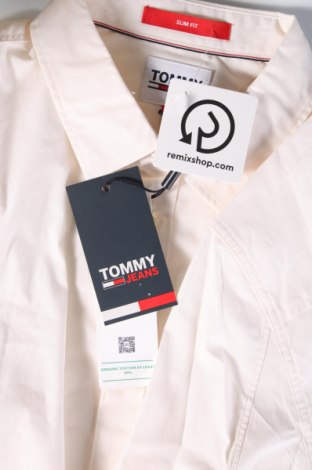 Herrenhemd Tommy Jeans, Größe M, Farbe Ecru, Preis 103,99 €