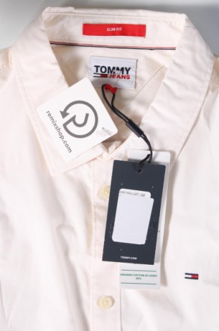 Cămașă de bărbați Tommy Jeans, Mărime XL, Culoare Ecru, Preț 319,99 Lei