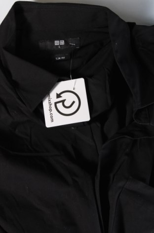 Herrenhemd Uniqlo, Größe L, Farbe Schwarz, Preis € 12,49