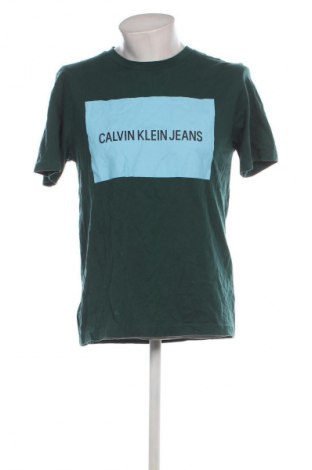 Мъжка тениска Calvin Klein Jeans, Размер M, Цвят Зелен, Цена 30,99 лв.